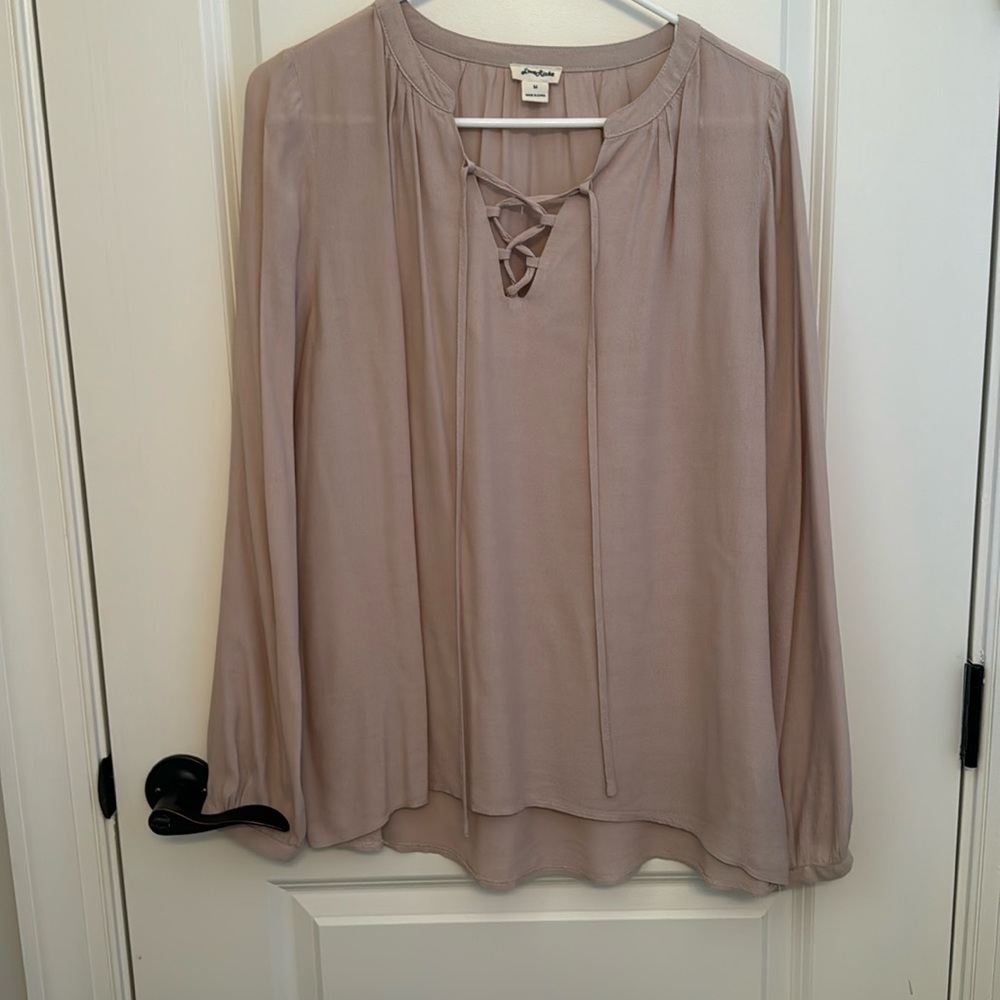 Love Riche tan blouse